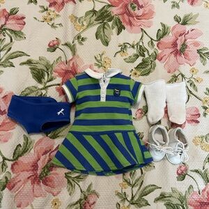 American Girl Doll Lanie’s Dress and Panties + Vintage Tennis Shoes